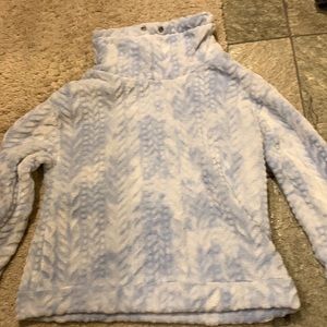Soft blue turtle neck sweatshirt